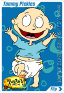 Tommy happy and cheering.