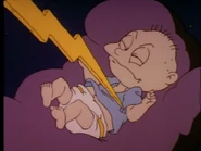 Tommy hallucinates that he gets shocked by a lightning bolt