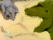 Triceratops & Tyrannosaurus rex face to face
