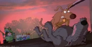 Spike pins Scar Snout to the ground