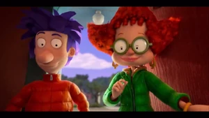Stu and Didi wearing winter coats