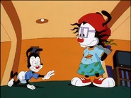 Yakko as Tommy and Wakko as Chuckie, as seen in the prologue for Animaniacs: Episode 85: Jokahontas/Boids on the Hood/Mighty Wakko at Bat.