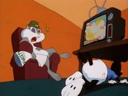 Yakko as Tommy, and Slappy Squirrel as Grandpa Lou