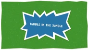 HD title card of Tumble in the Jungle level