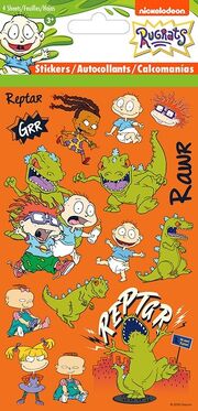 St4124 rugrats reptar standard stickers 4 sheet cap