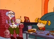 "There you go, sprout, all gone!"