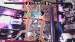 Evil Rose stretching Becky into submission.