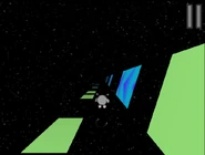 Level H-1 has narrow platforms that require going to the end before jumping again.