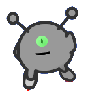 Old version of his sprite used in "Batteries". Eye and mouth are closer together.