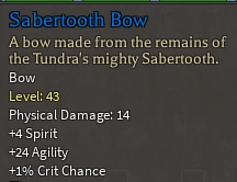 Sabretooth Bow | Rune Slayer Wiki | Fandom