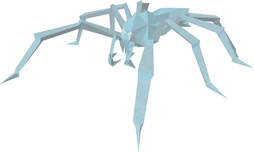 Ice spiders. Монстр паук PNG.