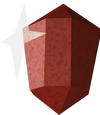 A cut ruby