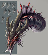 Concept Art van de Queen Black Dragon.