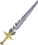 Een Saradomin sword.