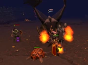 Spelers die de King Black Dragon bevechten.