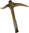 Een bronze pickaxe.