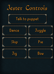 The jester controls