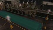 The industrial area of the city