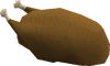 Cooked turkey detail