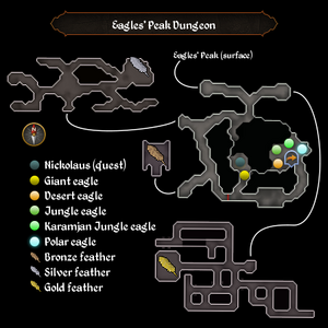 Eagles' Peak Dungeon map