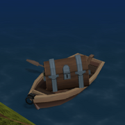 A rowboat deposit box