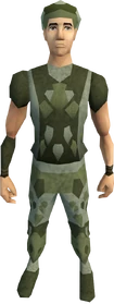 Snakeskin armour (male) equipped