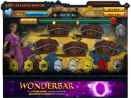 Treasure Hunter wonder bar (purple parade) interface