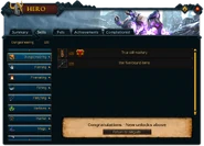 The level up interface for level 120 Dungeoneering