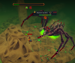 Araxxor leaking acid