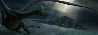 Elvarg destroying the island of Crandor