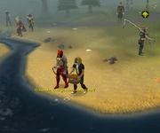 Fish talking to a player