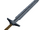 Off-hand steel sword