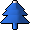 Tree bauble (blue)