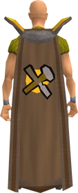 Retro crafting cape equipped