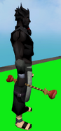 A player with the Wand of Hearts equipped