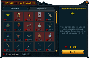 Daemonheim Rewards interface