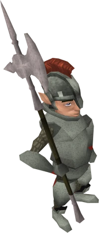Gnome guard halberd