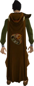 Hooded dungeoneering cape equipped
