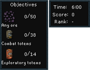 The panel shown in the gameplay.