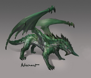 Adamant dragon concept art