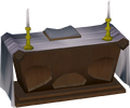 Mahogany altar built