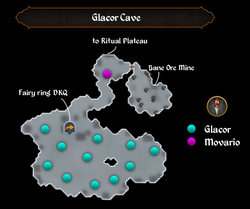 Glacor Cave map