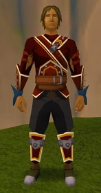Superior skeletal gloves equipped