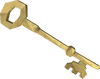 Gold key detail