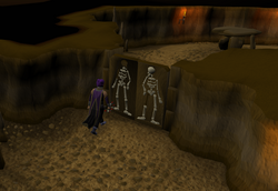 Shilo village - skeleton door