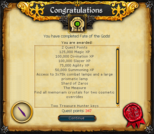 Fate of the Gods reward