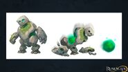 Moss golem concept art.