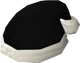 Black Santa hat detail