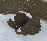 The entrance to the tunnels.