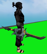 A player with the Privateer Cutlass equipped